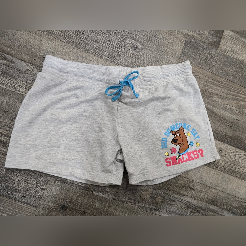 Women Gray Shorts with Scooby Doo Print, Size XL